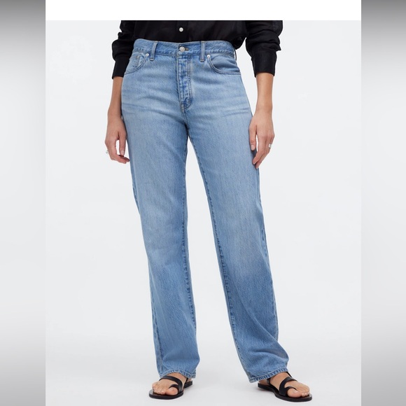 Madewell Low Slung Straight Jeans - Picture 2 of 3